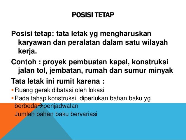 Pert v perencanaan tata letak Pert v perencanaan tata letak