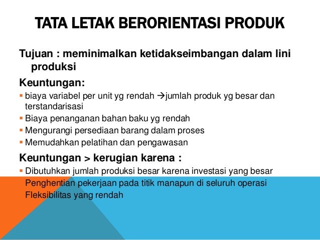 Pert V Perencanaan Tata Letak