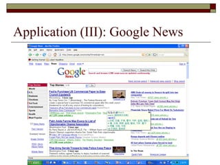 Application (III): Google News
 