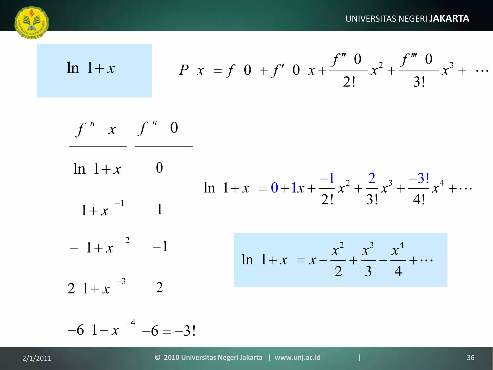 1/9/201136©  2010 Universitas Negeri Jakarta   |  www.unj.ac.id                      |