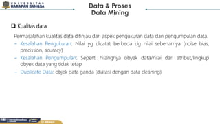 Pertemuan 2 MK Data Mining - Data untuk Data Mining | PDF