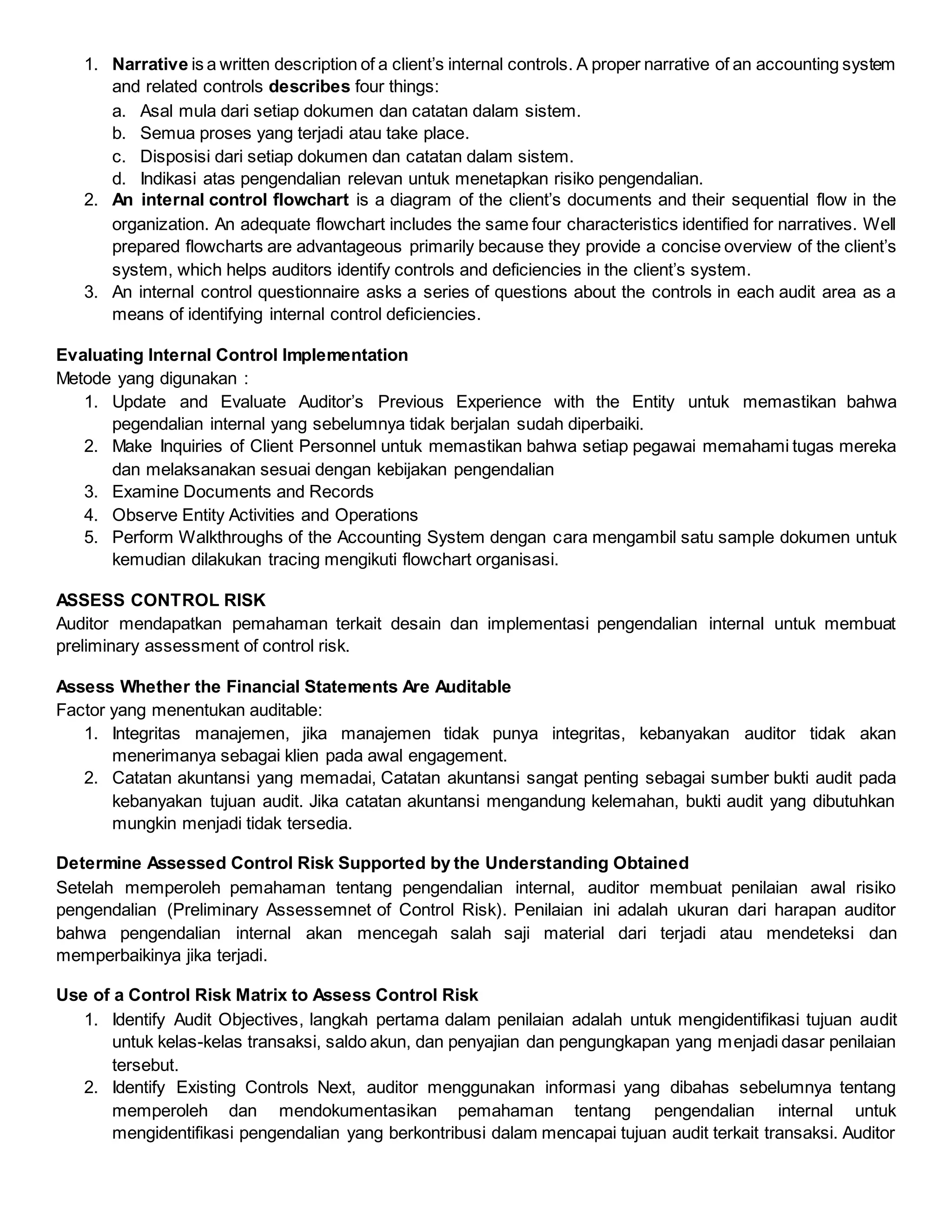 (Pert 2) bab 10 pengendalian internal | DOCX