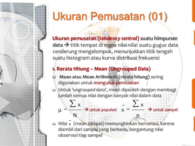 Pert 3&4 ukuran pemusatan- penyebaran Pert 3&4 ukuran pemusatan- penyebaran