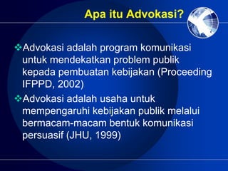 Program Advokasi Pert 3 Advokasi Prokes.pptx