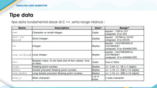 Pert 4 Tipe Data dlam struktur data .pptx