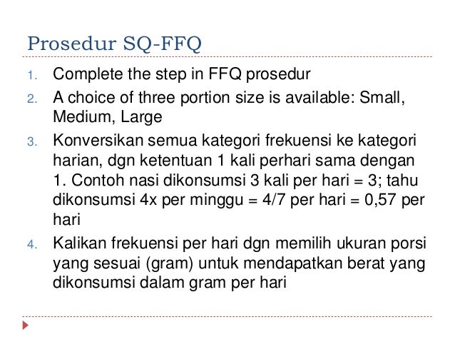 Pert 6 ffq dan dietary history