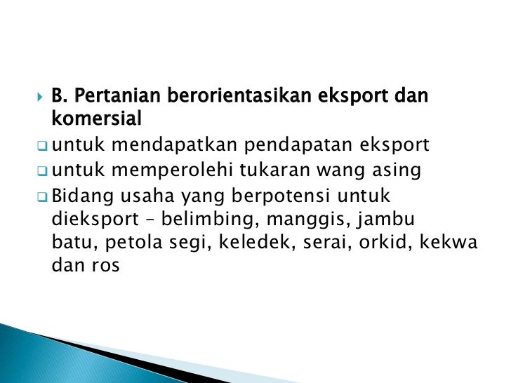 Pertanian di malaysia