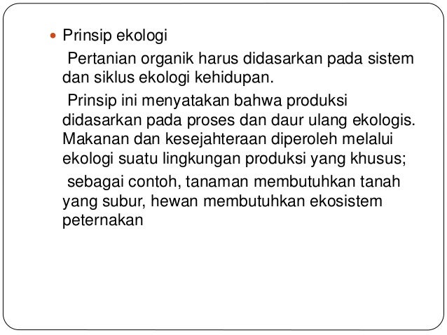 Pertanian organik Pertanian organik