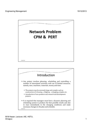 Pert & cpm | PDF