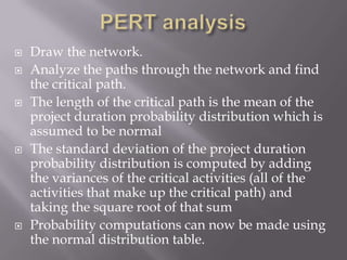 Project Management PERT and CPM | PPTX