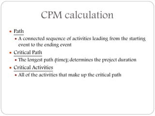 Pert, cpm & gert | PPTX