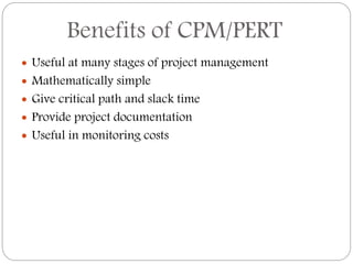 Pert, cpm & gert | PPTX