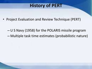 Pert,cpm, resource allocation and gert | PPTX