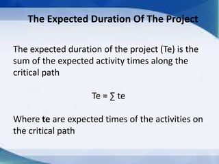 Pert,cpm, resource allocation and gert | PPTX