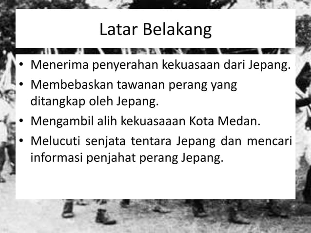 Medan Perang Rms Pertempuran Medan Area | PPTX