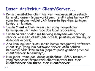 Pertemuan 10 (database client-server) | PDF