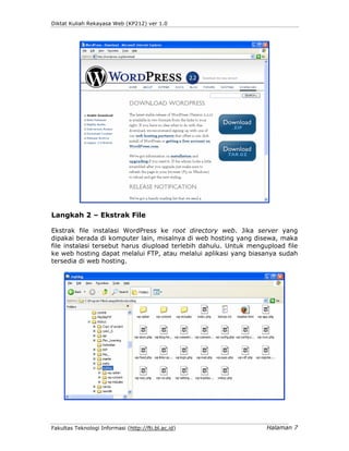Pertemuan 2  Memulai Wordpress