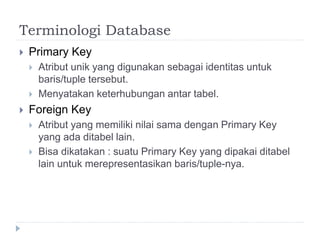 Database Introduction - Pemodelan Data | PPTX