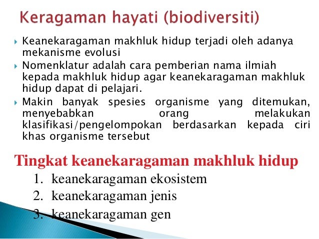 Pertemuan 7 keanekaragaman makhluk hidup Pertemuan 7 keanekaragaman makhluk hidup