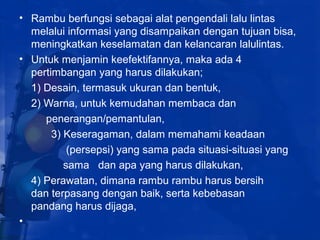 P Rambu Lalin Pertemuan 8 rambu-lalin | PPT
