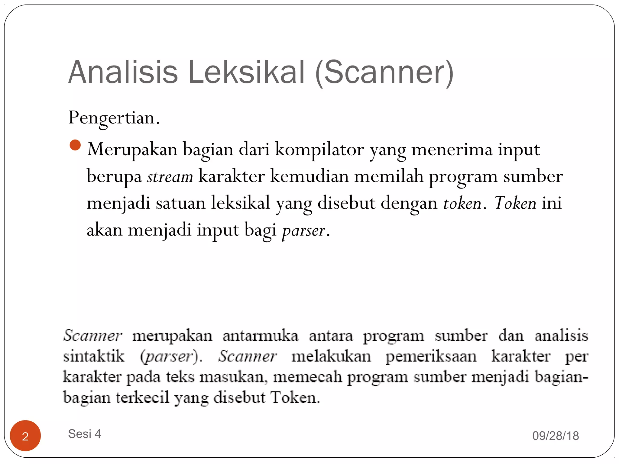 Pertemuan ke-3-analisis-leksikal | PPT