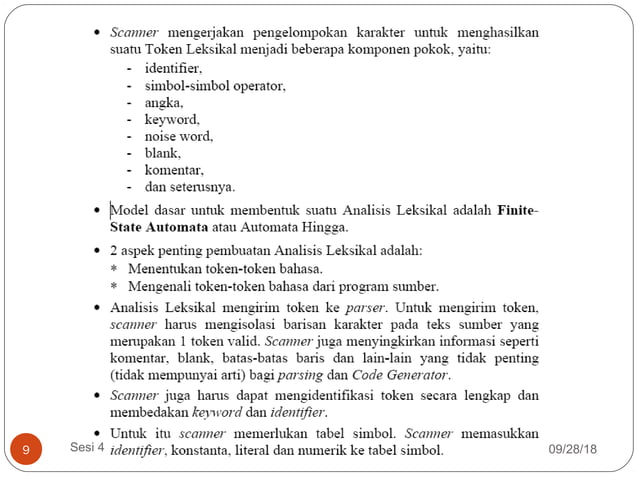 Pertemuan ke-3-analisis-leksikal | PPT