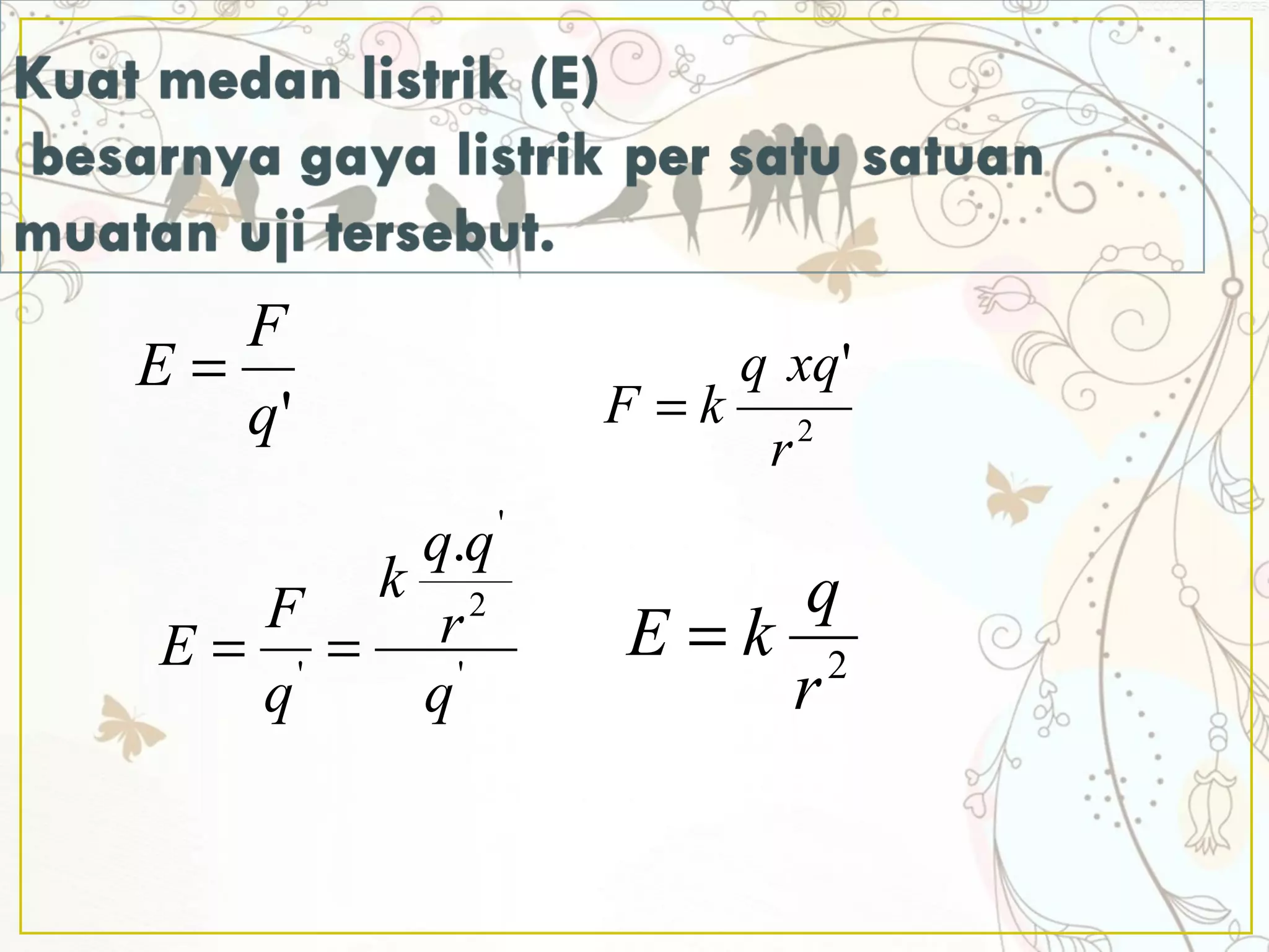 Fisika hukum coulomb dan medan listrik Kelas 12 MIPA 2 SMAN 7 Tangerang ...