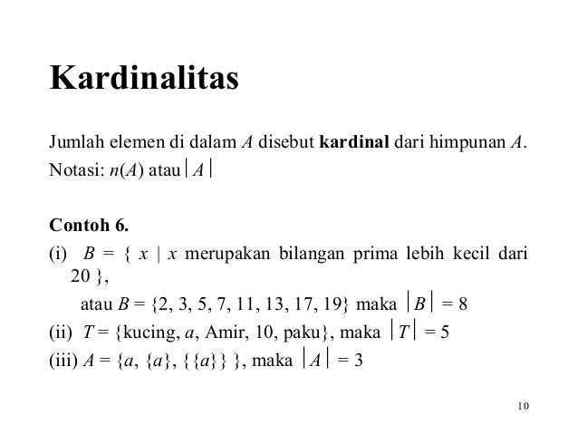 Pertemuan 02 Teori Dasar Himpunan