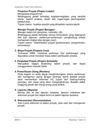 Pertemuan 03 perencanaan proyek | PDF