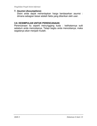 Pertemuan 03 perencanaan proyek | PDF