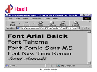 By I Wayan Simpen
Hasil
 