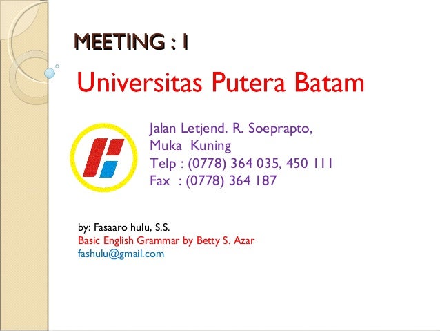 Pertemuan 1