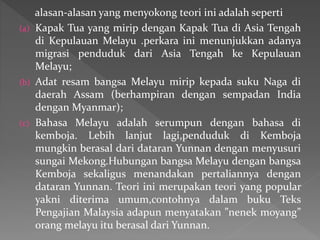 asal usul bangsa melayu