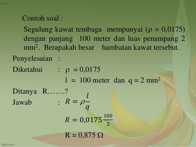 Rumus Luas Penampang Kawat - Math Books