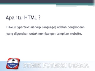 Dasar-dasar Bhs Pemrograman Internet .ppt