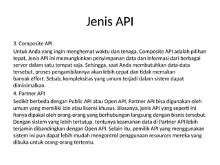 Pertemuan1-Apllication Programming Interface | PPTX
