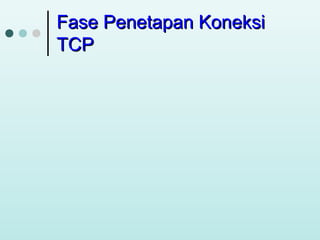 Fase Penetapan Koneksi
TCP

 