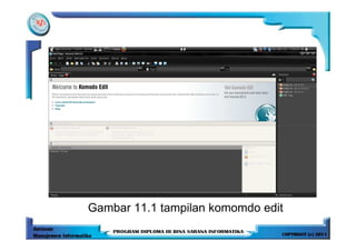 Gambar 11.1 tampilan komomdo edit
 