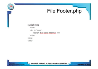 File Footer.php
 