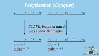 Algoritma Devide and Conquer | PPTX