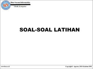 SOAL-SOAL LATIHAN 