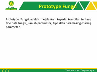 Pertemuan 11 Fungsi (Function) | PPT