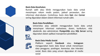 Rumah Sql MATERI MATAKULIAH BASIS DATA PERTEMUAN 1,2 | PPTX