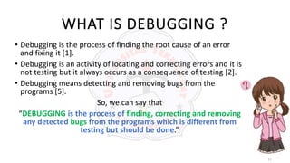 Debugging | PPTX