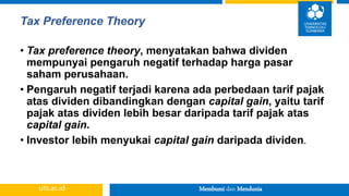 Pertemuan 12 dividen (konsep dan kebijakan) | PPT