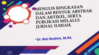 Apa yang dimaksud dengan ringkasan