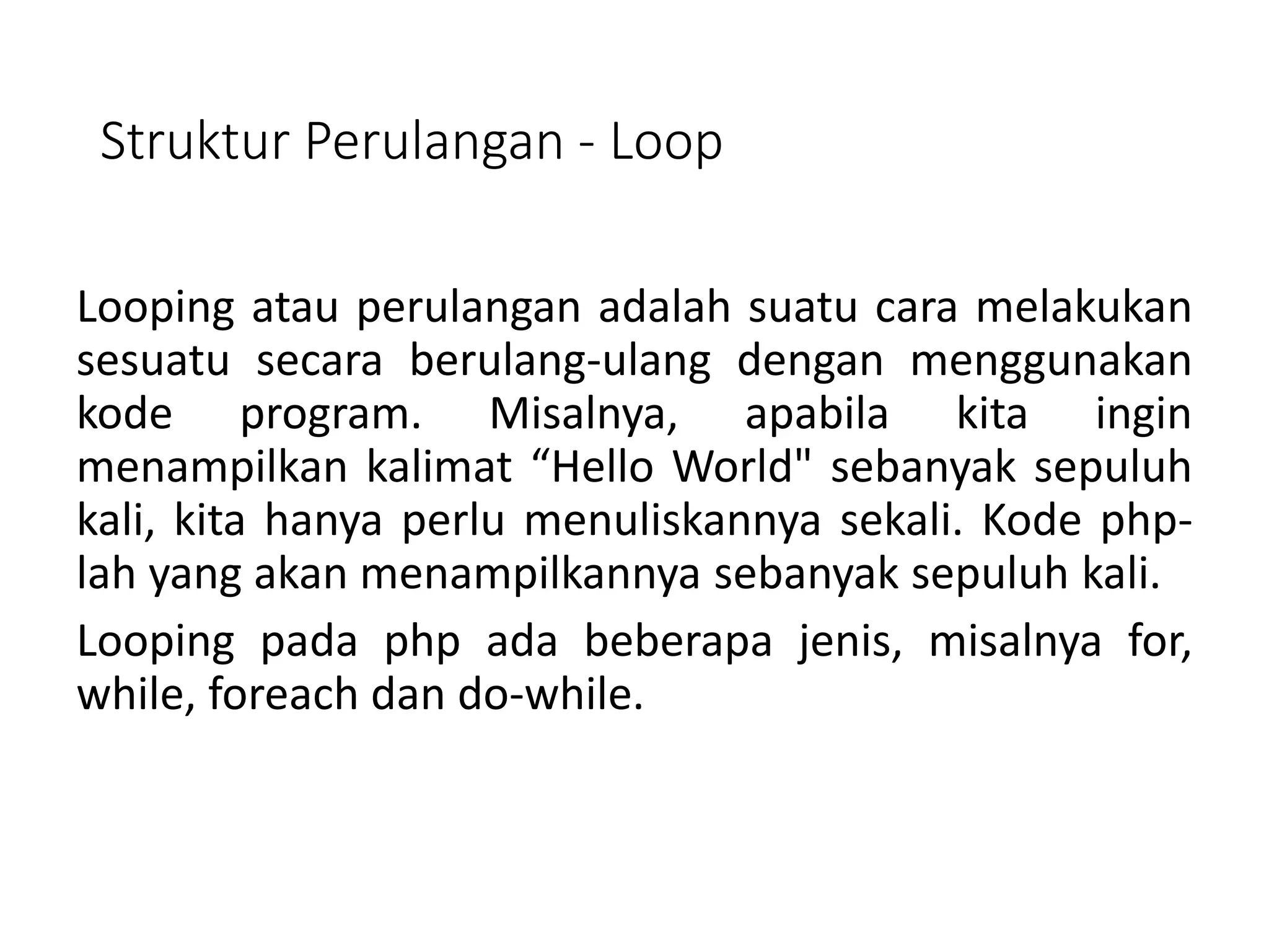 Pertemuan 13 - Pemrograman WEB | PPT