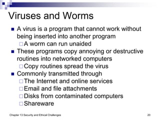 Chapter 13 Security and Ethical Challenge.ppt