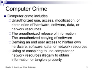 Chapter 13 Security and Ethical Challenge.ppt
