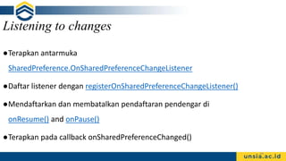 Pertemuan 13 - Shared Preferences and Settings.pptx
